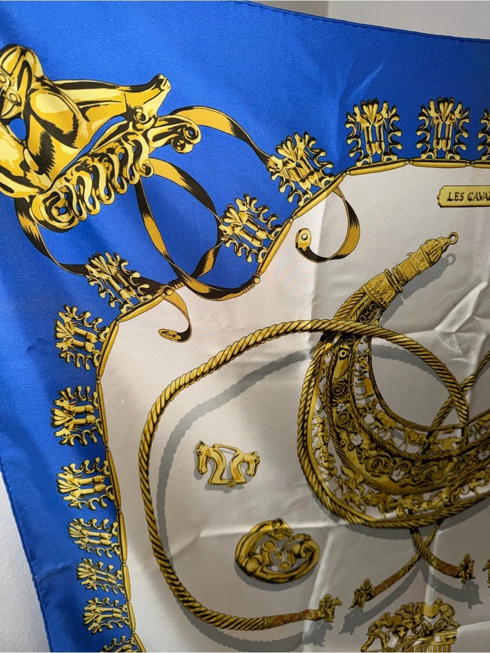 Hermes Cavaliers d’OR Silk Scarf - Picture 6 of 12